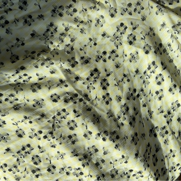 NWT Cute Black/Yellow/White Floral, sheer outer layer dress, Sz 12 fr Ricki’s - Picture 10 of 10